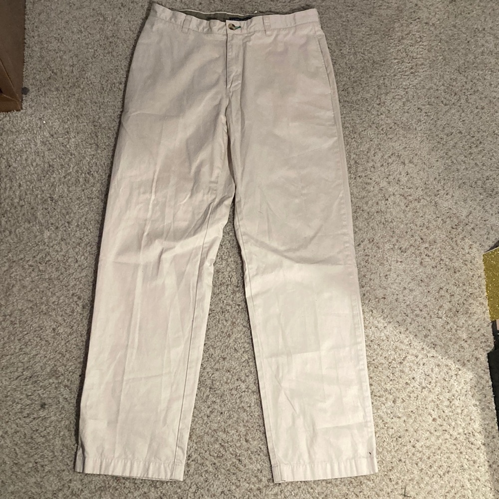 Tommy Hilfiger Mens Cream Chino Khaki Pants- Size 33x34